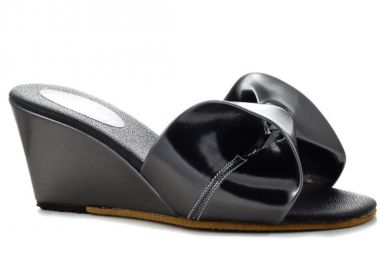 Γυναικείες Παντόφλες | Υφαντίδης | Πλατφόρμες | 110180 | Ατσαλί - Υφαντίδης - 